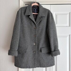 FALCONNABLE Wool Over Coat Size Medium